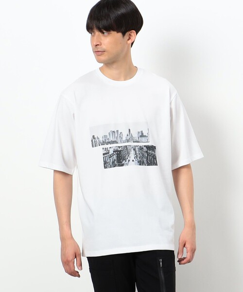 COMME CA ISM(コムサイズム)の「【接触冷感機能】Feel-Cool フォトTシャツ 「City」(Tシャツ/カットソー・メンズ・ホワイト・M/L)」の8枚目の写真