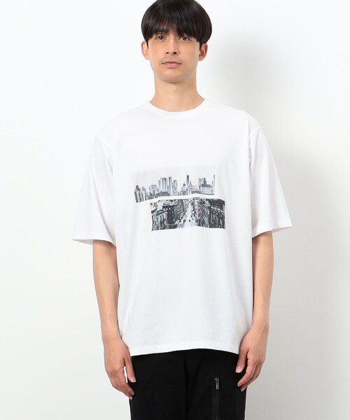 COMME CA ISM(コムサイズム)の「【接触冷感機能】Feel-Cool フォトTシャツ 「City」(Tシャツ/カットソー・メンズ・ホワイト・M/L)」の7枚目の写真