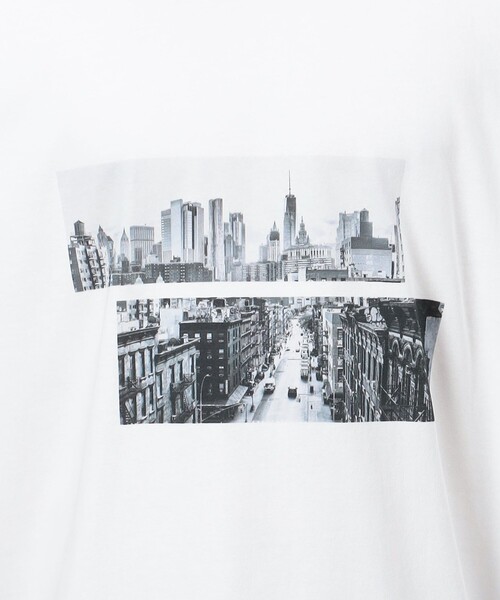 COMME CA ISM(コムサイズム)の「【接触冷感機能】Feel-Cool フォトTシャツ 「City」(Tシャツ/カットソー・メンズ・ホワイト・M/L)」の12枚目の写真