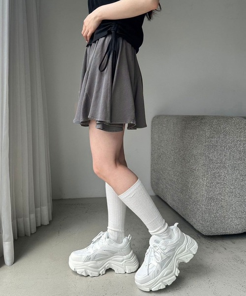 OLIVE des OLIVE(オリーブデオリーブ)の「ボリュームカットミニスカート(スカート・レディース・トップグレー/オートミール/スミクロ・FREE)」の21枚目の写真