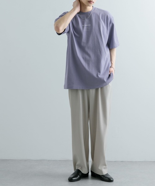 SENSE OF PLACE by URBAN RESEARCH(センスオブプレイスバイアーバンリサーチ)の「『別注』グラフィックアートTシャツ(5分袖)C(Tシャツ/カットソー・メンズ・ホワイト/ブラック/パープル系その他・MEDIUM/LARGE)」の7枚目の写真