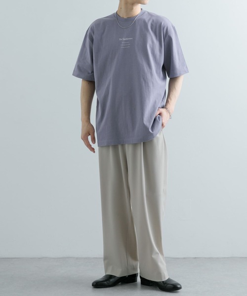 SENSE OF PLACE by URBAN RESEARCH(センスオブプレイスバイアーバンリサーチ)の「『別注』グラフィックアートTシャツ(5分袖)C(Tシャツ/カットソー・メンズ・ホワイト/ブラック/パープル系その他・MEDIUM/LARGE)」の8枚目の写真