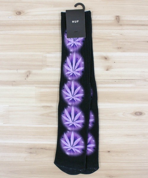 HUF（ハフ）の「エアブラシ デジタル プラントライフソックス 靴下 AIRBRUSH DIGITAL PL SOCK（ソックス/靴下・メンズ・ホワイト/ブラック・OS）」の2枚目の写真