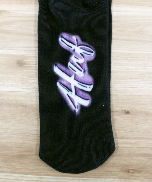 HUF（ハフ）の「エアブラシ デジタル プラントライフソックス 靴下 AIRBRUSH DIGITAL PL SOCK（ソックス/靴下・メンズ・ホワイト/ブラック・OS）」の7枚目の写真
