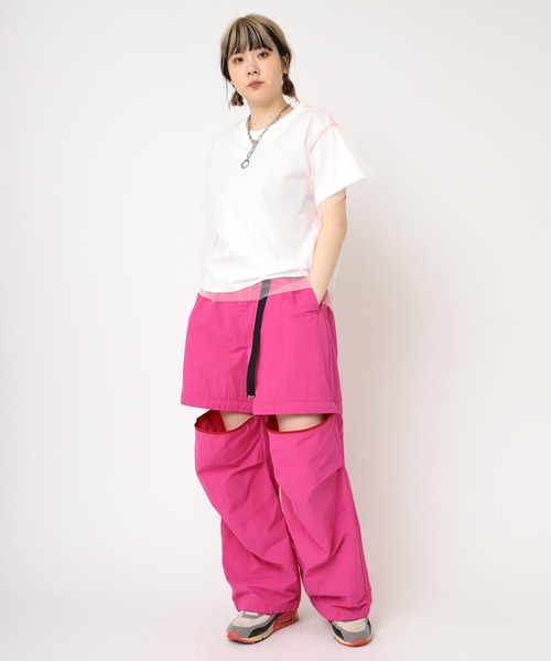 RNA(アールエヌエー)の「M2239 チュールレイヤードT(Tシャツ/カットソー・レディース・ホワイト/ブラック/オレンジ・MEDIUM)」の18枚目の写真