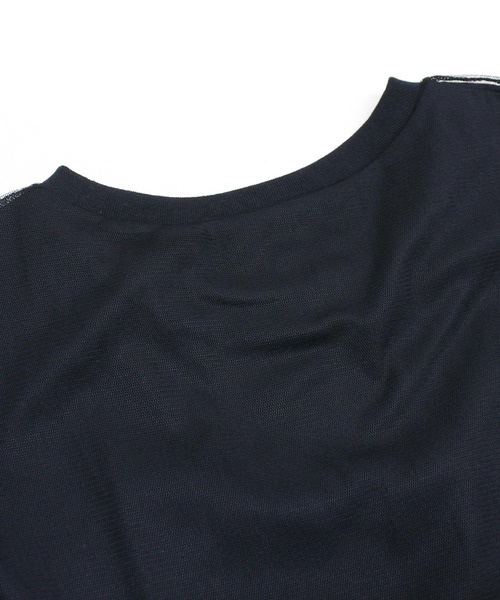 RNA(アールエヌエー)の「M2239 チュールレイヤードT(Tシャツ/カットソー・レディース・ホワイト/ブラック/オレンジ・MEDIUM)」の8枚目の写真