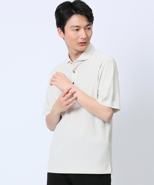 レノマ オム ハニカムメッシュ ワイドカラーポロ（ポロシャツ）｜renoma HOMME（レノマオム）