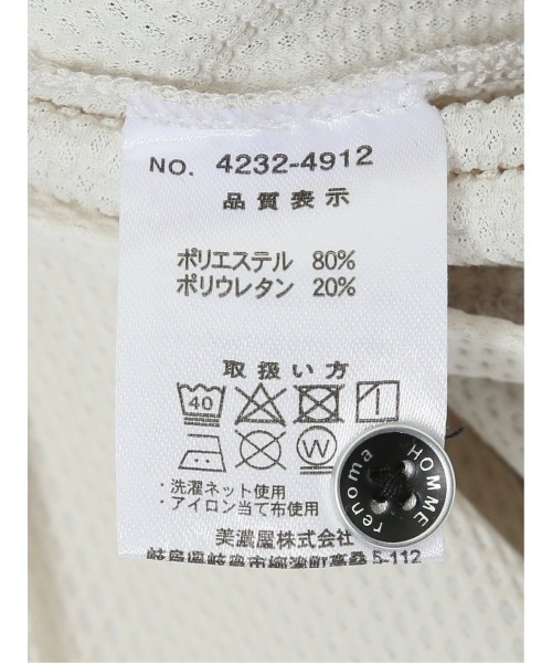 レノマ オム ハニカムメッシュ ワイドカラーポロ（ポロシャツ）｜renoma HOMME（レノマオム）