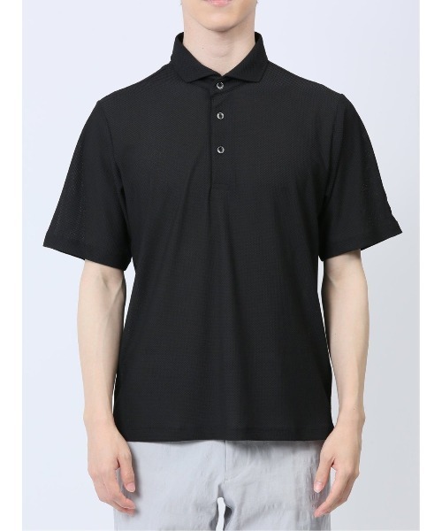 レノマ オム ハニカムメッシュ ワイドカラーポロ（ポロシャツ）｜renoma HOMME（レノマオム）