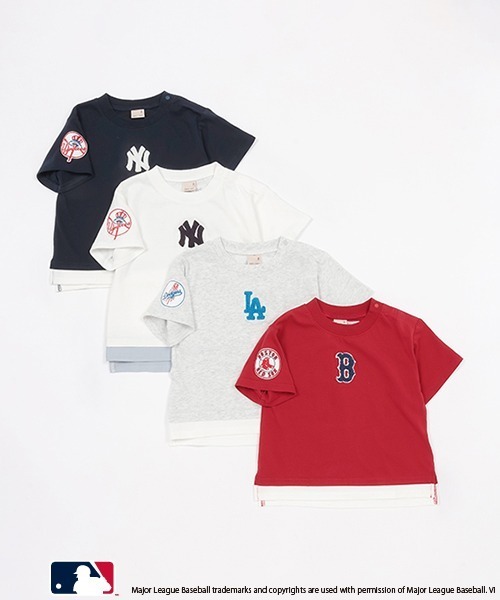 petit main(プティマイン)の「【MLB】サガラロゴTシャツ(Tシャツ/カットソー・キッズ・レッド/ホワイト/ネイビー/オフホワイト・90cm/100cm/110cm/120cm/130cm/140cm/80cm)」の17枚目の写真