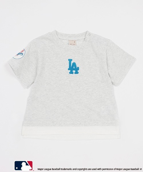 petit main(プティマイン)の「【MLB】サガラロゴTシャツ(Tシャツ/カットソー・キッズ・レッド/ホワイト/ネイビー/オフホワイト・90cm/100cm/110cm/120cm/130cm/140cm/80cm)」の7枚目の写真