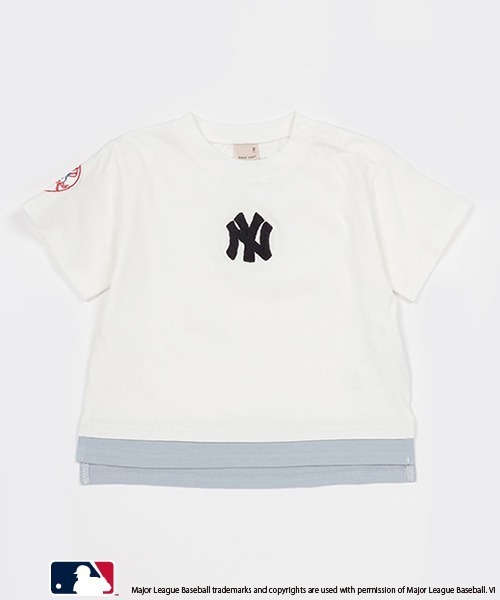 petit main(プティマイン)の「【MLB】サガラロゴTシャツ(Tシャツ/カットソー・キッズ・レッド/ホワイト/ネイビー/オフホワイト・90cm/100cm/110cm/120cm/130cm/140cm/80cm)」の8枚目の写真