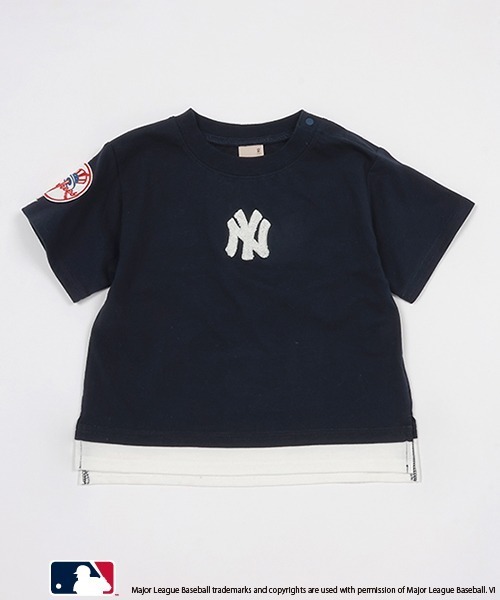 petit main(プティマイン)の「【MLB】サガラロゴTシャツ(Tシャツ/カットソー・キッズ・レッド/ホワイト/ネイビー/オフホワイト・90cm/100cm/110cm/120cm/130cm/140cm/80cm)」の5枚目の写真