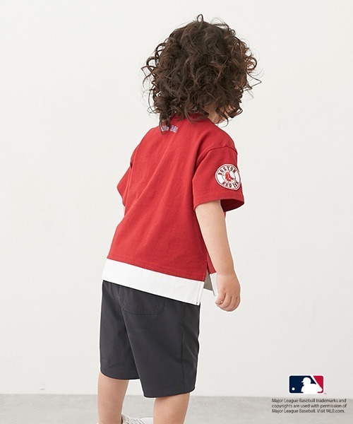 petit main(プティマイン)の「【MLB】サガラロゴTシャツ(Tシャツ/カットソー・キッズ・レッド/ホワイト/ネイビー/オフホワイト・90cm/100cm/110cm/120cm/130cm/140cm/80cm)」の11枚目の写真