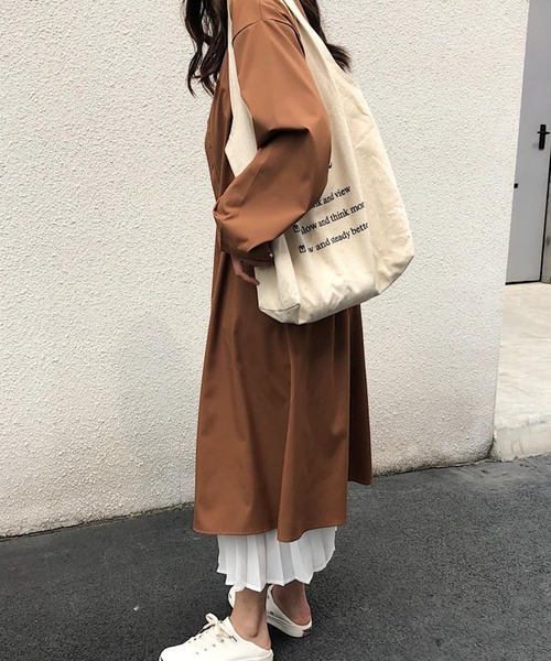 Amulet(アミュレット)の「2wayシャツワンピース(ワンピース・レディース・ネイビー/ブラウン・FREE)」の17枚目の写真