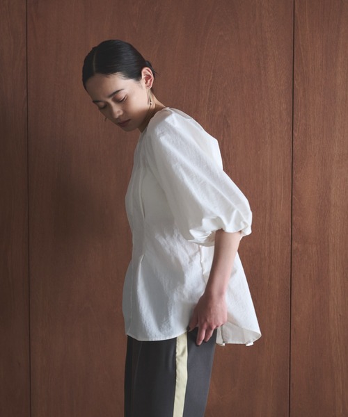 AIC.（エーアイシー）の「バルーンスリーブブラウス（シャツ/ブラウス・レディース・オフホワイト/ブラック・FREE）」の20枚目の写真