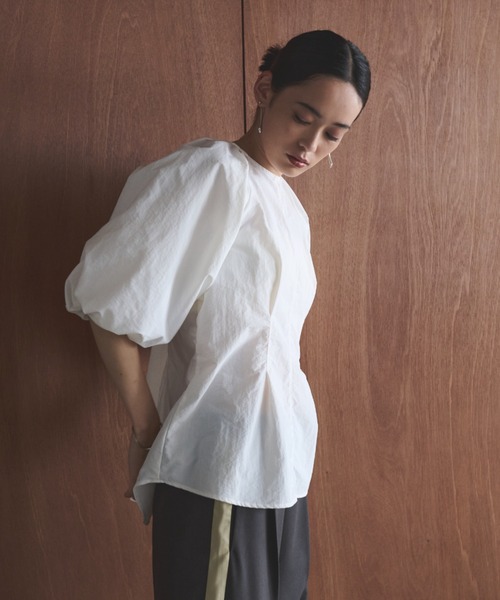 AIC.（エーアイシー）の「バルーンスリーブブラウス（シャツ/ブラウス・レディース・オフホワイト/ブラック・FREE）」の19枚目の写真