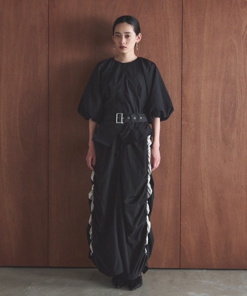 AIC.（エーアイシー）の「バルーンスリーブブラウス（シャツ/ブラウス・レディース・オフホワイト/ブラック・FREE）」の6枚目の写真