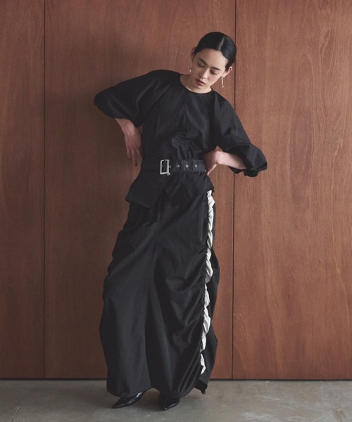 AIC.（エーアイシー）の「バルーンスリーブブラウス（シャツ/ブラウス・レディース・オフホワイト/ブラック・FREE）」の8枚目の写真