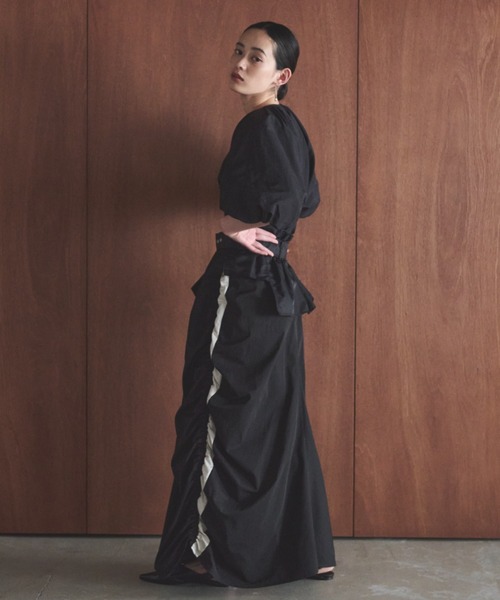 AIC.（エーアイシー）の「バルーンスリーブブラウス（シャツ/ブラウス・レディース・オフホワイト/ブラック・FREE）」の9枚目の写真