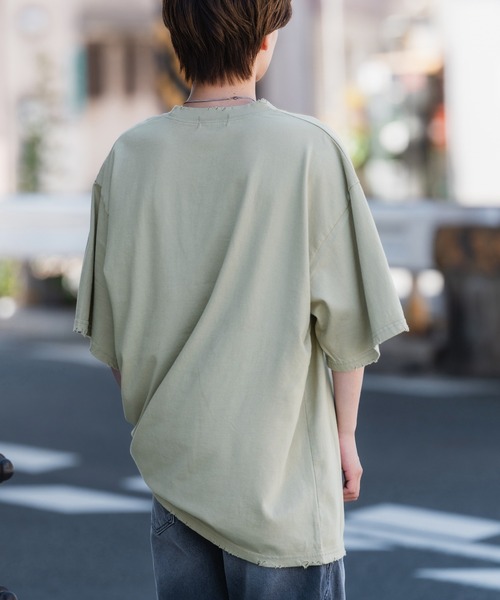 improves(インプローブス)の「ダメージ加工 胸ポケット 半袖Tシャツ(Tシャツ/カットソー・メンズ・ブラック/ホワイト/カーキ・FREE)」の15枚目の写真