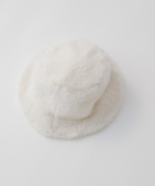 DEICY（デイシー）の「フェイクミンクハット（ハット・レディース・アイボリー/ブラック・FREE）」の14枚目の写真
