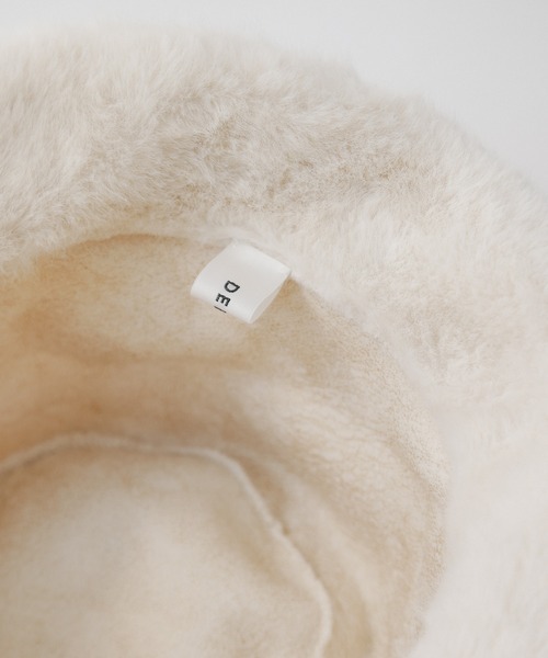 DEICY（デイシー）の「フェイクミンクハット（ハット・レディース・アイボリー/ブラック・FREE）」の16枚目の写真