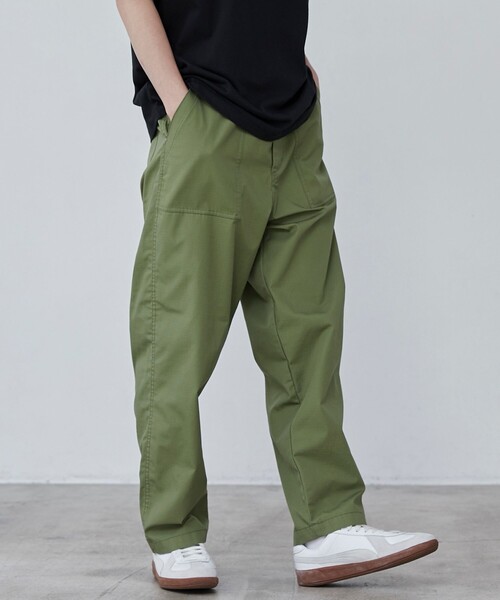 coen（コーエン）の「ウォッシュドリップベイカーパンツ（その他パンツ・メンズ・ブラック/オリーブ/ベージュ・M/L/XL）」の3枚目の写真