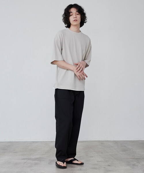 coen（コーエン）の「ウォッシュドリップベイカーパンツ（その他パンツ・メンズ・ブラック/オリーブ/ベージュ・M/L/XL）」の11枚目の写真