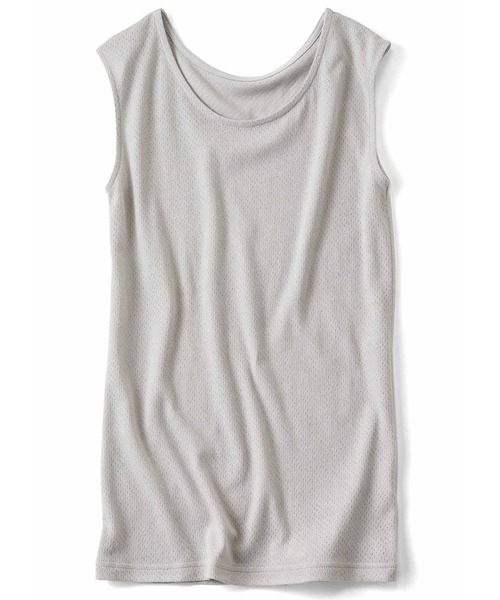 Live in comfort（リブインコンフォート）の「リブ　イン　コンフォート　インに一枚着て安心感アップ！綿１００％メッシュタンクトップ（タンクトップ・レディース・グレー/ブラック/ホワイト・SMALL/MEDIUM/LARGE/X-LARGE/XX-LARGE/XXX-LARGE）」の8枚目の写真