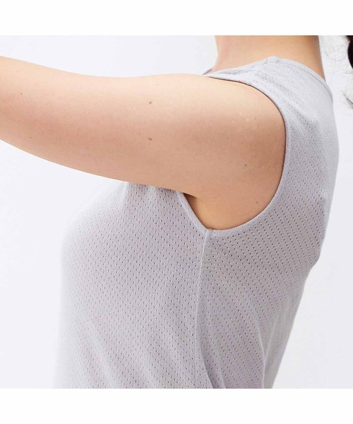 Live in comfort（リブインコンフォート）の「リブ　イン　コンフォート　インに一枚着て安心感アップ！綿１００％メッシュタンクトップ（タンクトップ・レディース・グレー/ブラック/ホワイト・SMALL/MEDIUM/LARGE/X-LARGE/XX-LARGE/XXX-LARGE）」の9枚目の写真