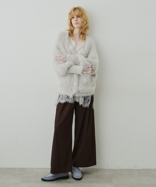 フェザーヤーンリラックス2wayカーディガン（カーディガン