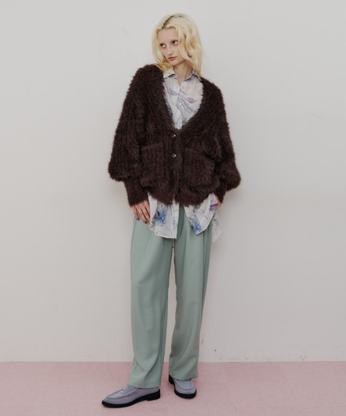 セール】フェザーヤーンリラックス2wayカーディガン（カーディガン