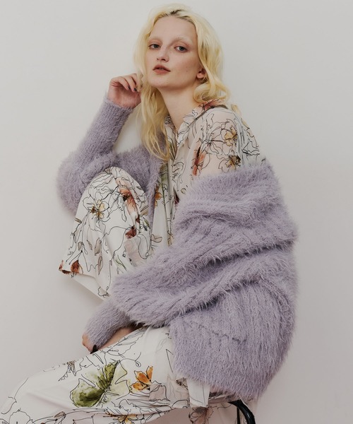 フェザーヤーンリラックス2wayカーディガン（カーディガン