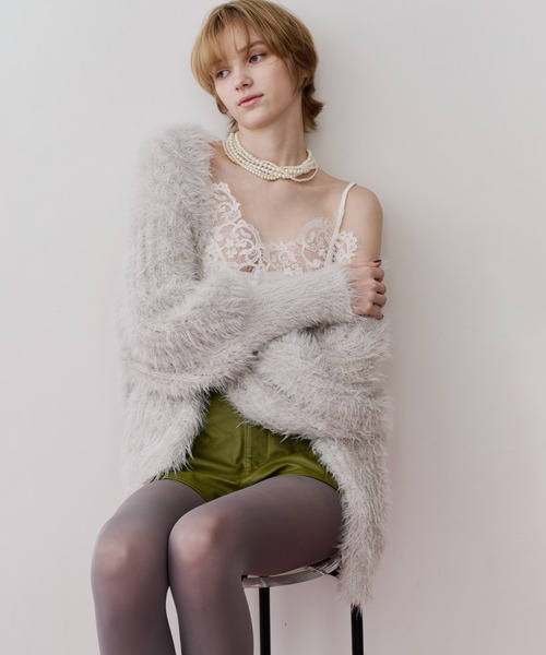 セール】フェザーヤーンリラックス2wayカーディガン（カーディガン