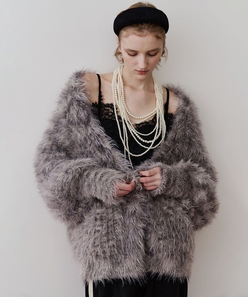 フェザーヤーンリラックス2wayカーディガン（カーディガン