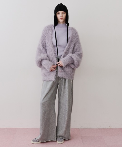 フェザーヤーンリラックス2wayカーディガン LA BELLE ETUDE フェザーヤーンリラックス2wayカーディガン（カーディガン