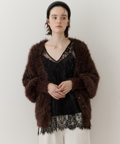 セール】フェザーヤーンリラックス2wayカーディガン（カーディガン