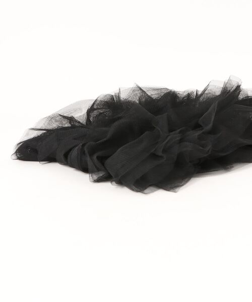 LADY LIKE（レディライク）の「チュールフリルワンショルダーバッグ（ハンドバッグ・レディース・ブルー/ホワイト/ブラック・F）」の9枚目の写真