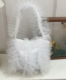 LADY LIKE | チュールフリルワンショルダーバッグ(ハンドバッグ)