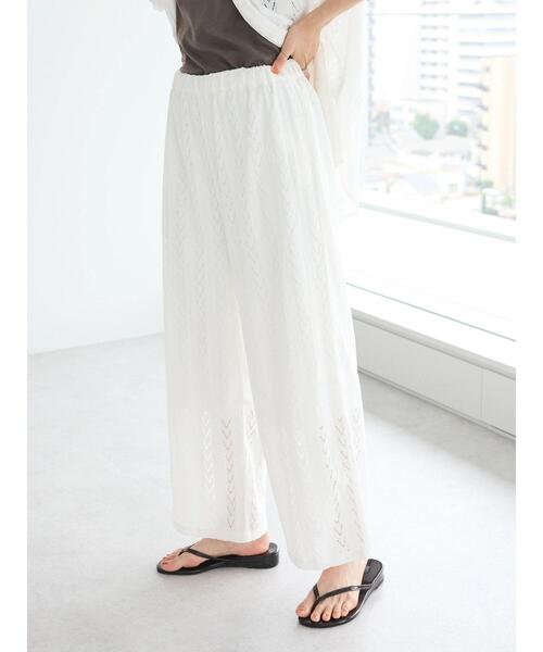 CRAFT STANDARD BOUTIQUE（クラフトスタンダードブティック）の「レースパンツ（その他パンツ・レディース・ホワイト/ブラック・L/M）」の13枚目の写真