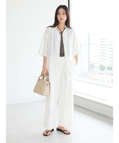 CRAFT STANDARD BOUTIQUE（クラフトスタンダードブティック）の「レースパンツ（その他パンツ・レディース・ホワイト/ブラック・L/M）」の6枚目の写真