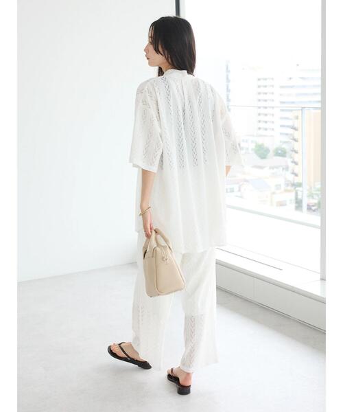 CRAFT STANDARD BOUTIQUE（クラフトスタンダードブティック）の「レースパンツ（その他パンツ・レディース・ホワイト/ブラック・L/M）」の4枚目の写真