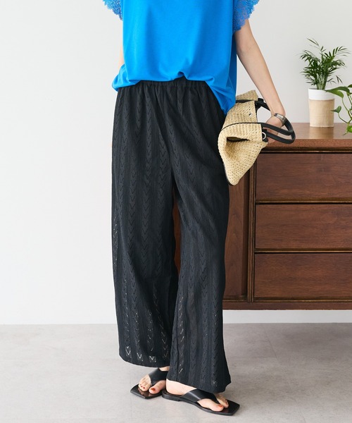 CRAFT STANDARD BOUTIQUE（クラフトスタンダードブティック）の「レースパンツ（その他パンツ・レディース・ホワイト/ブラック・L/M）」の2枚目の写真