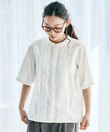and myera | ａｎｄ　ｍｙｅｒａ　幅広タックブラウス(シャツ/ブラウス)