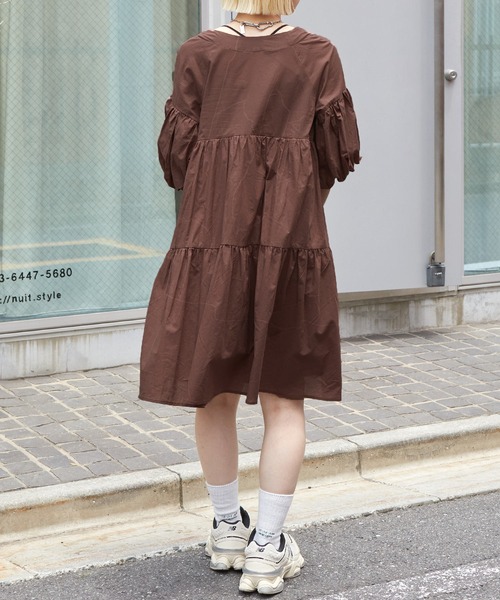 w closet（ダブルクローゼット）の「ティアードレースアップワンピース