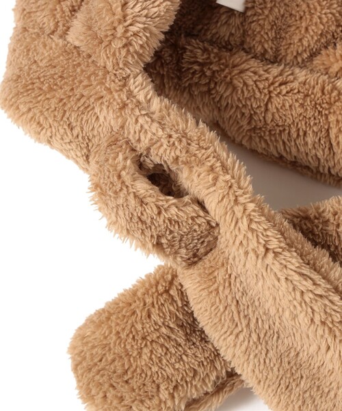 こども ビームス(コドモビームス)の「ベビー 耳つき フードマフラー 2024(マフラー・キッズ・ホワイト系その他2/ベージュ・ONE SIZE)」の9枚目の写真