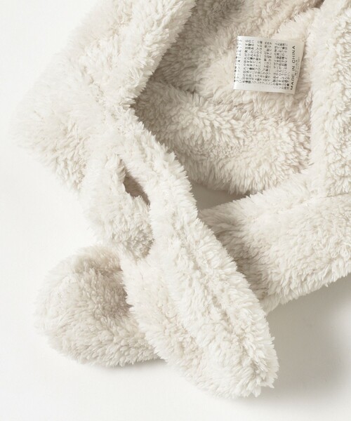 こども ビームス(コドモビームス)の「ベビー 耳つき フードマフラー 2024(マフラー・キッズ・ホワイト系その他2/ベージュ・ONE SIZE)」の12枚目の写真