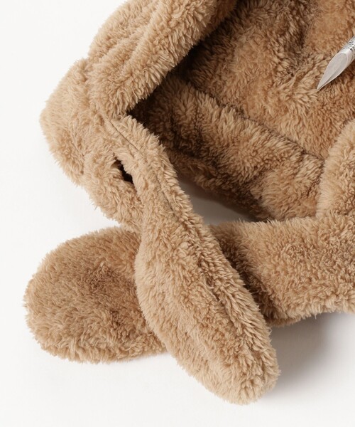 こども ビームス(コドモビームス)の「ベビー 耳つき フードマフラー 2024(マフラー・キッズ・ホワイト系その他2/ベージュ・ONE SIZE)」の16枚目の写真