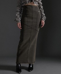 PRANK PROJECT | 【24AUTUMN PRE ORDER】デニムストレートマキシスカート / Denim Straight Maxi Skirt(デニムスカート)